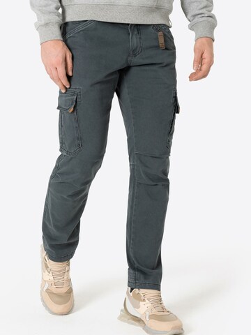TIMEZONE Slim fit Cargo Pants 'Ben' in Grey: front