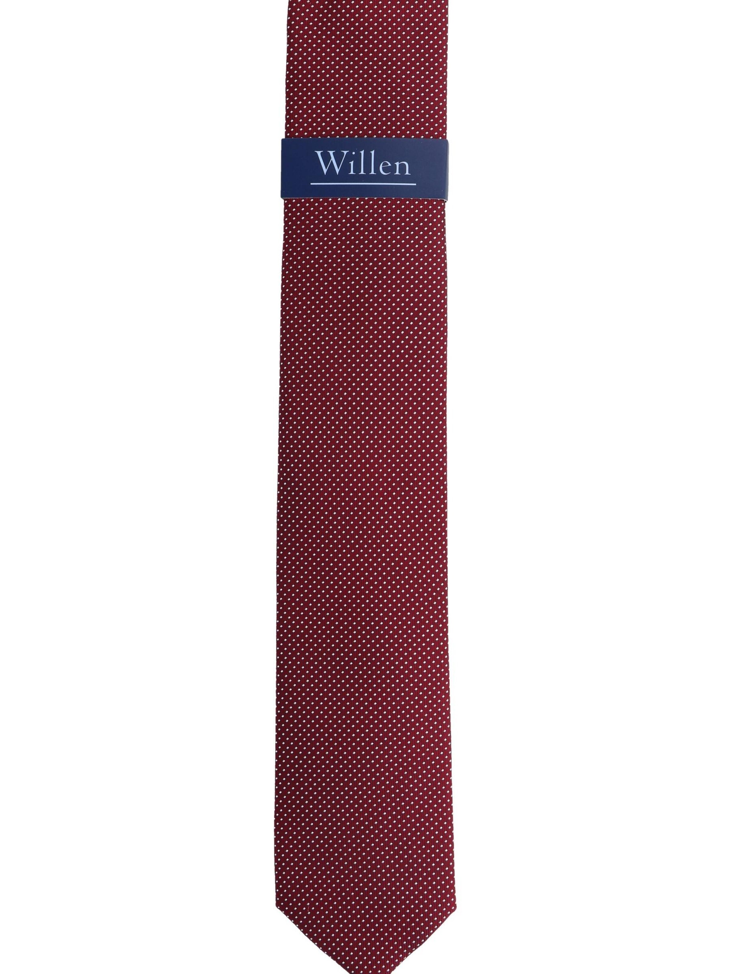 WILLEN Tie 'Tupfen' in Purple