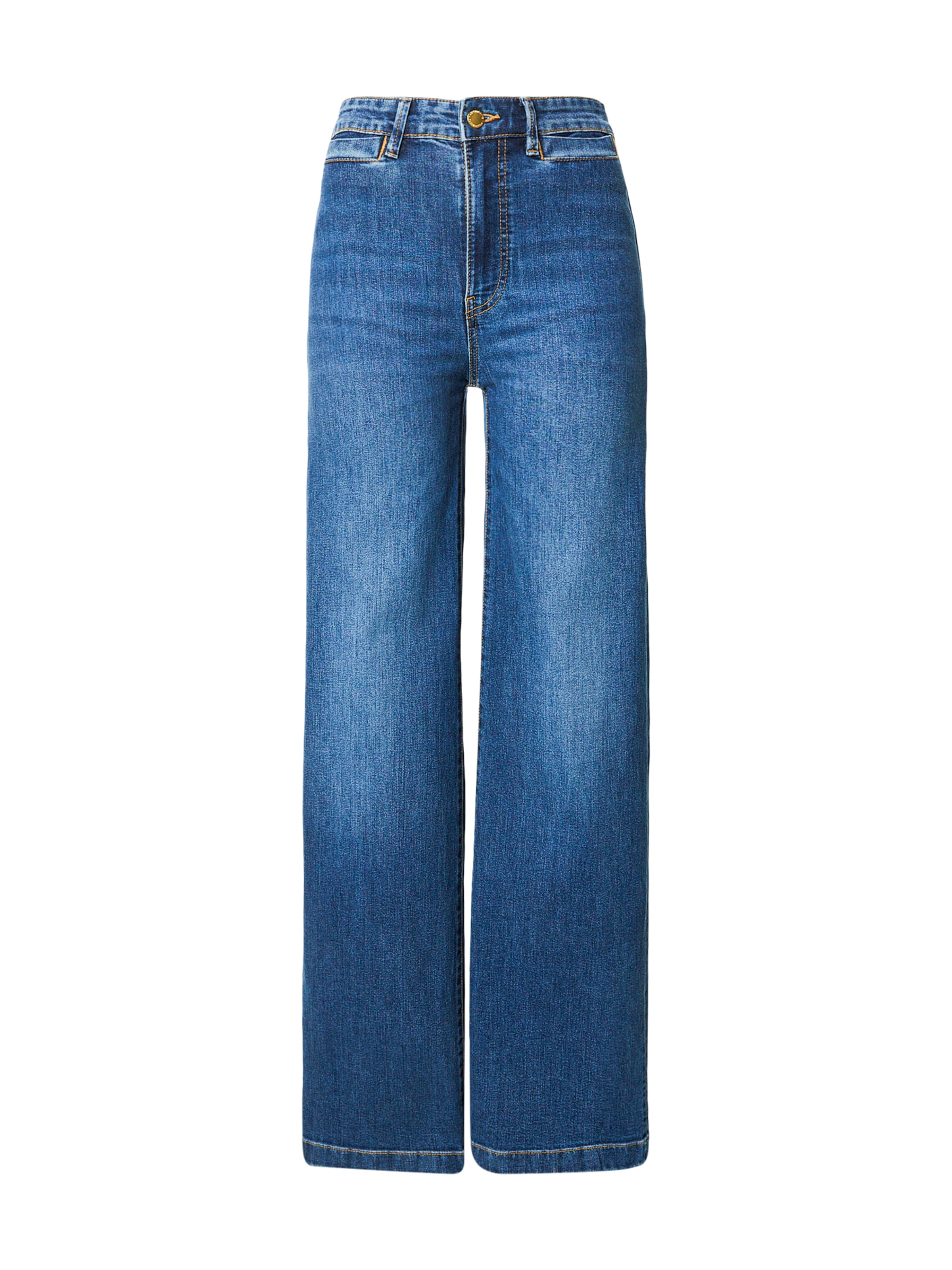 Lindex - Perna larga Calças de ganga em azul: frente