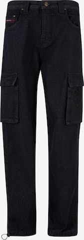 Ecko Unlimited Regular Cargojeans in Schwarz: Vorderseite