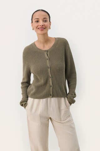 Cardigan 'Gigia' Part Two en vert : devant