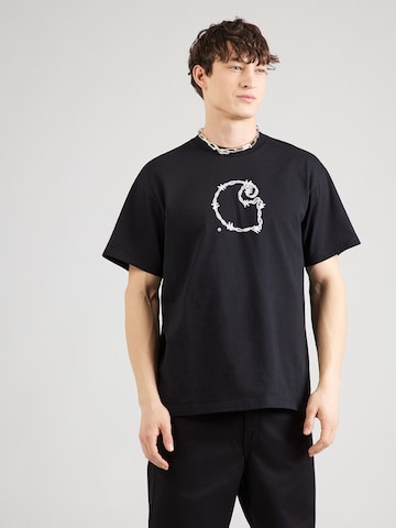 Carhartt WIP Tričko 'Barbwire' – černá: přední strana