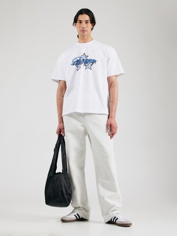 Pegador - Loosefit Pantalón 'LEONO' en blanco