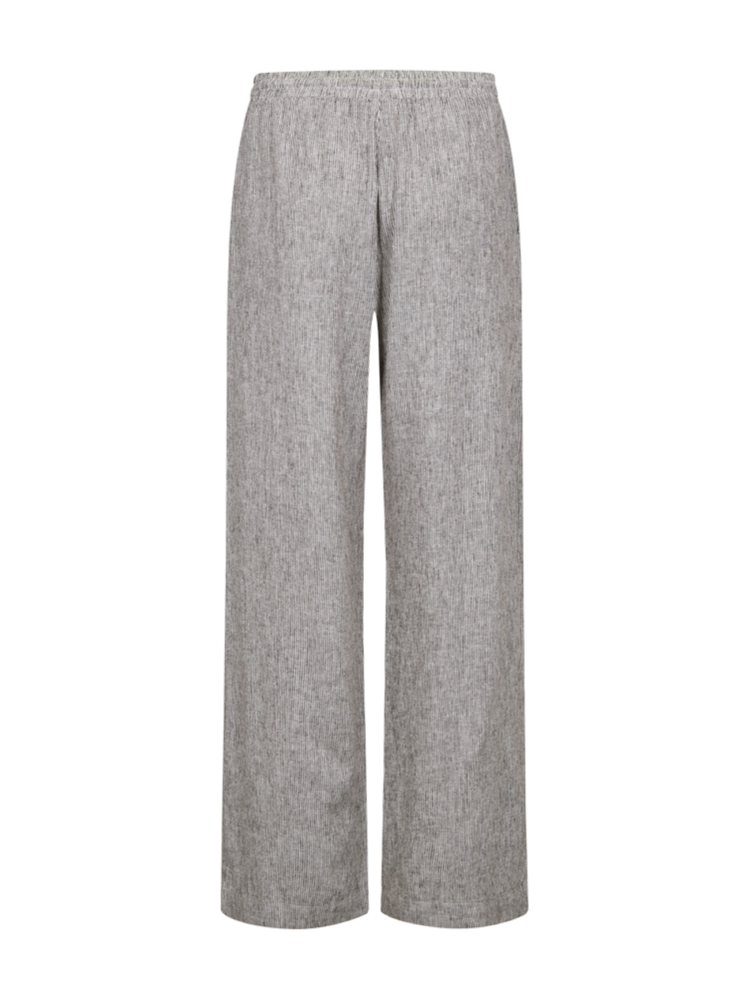 Freequent Regular Broek 'FQLava-stripe Coffee bean' in Bruin