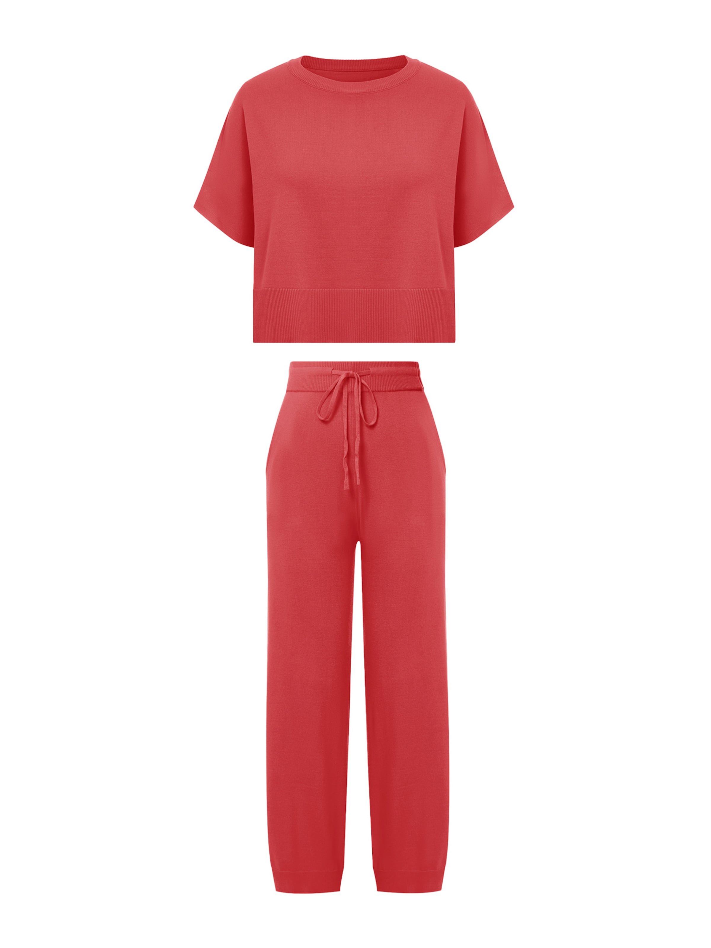 Imily Bela Hausanzug in Rot: Vorderseite