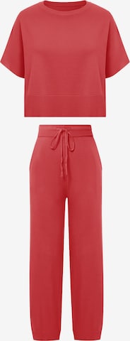 Imily Bela - Traje para estar en casa en rojo: frente