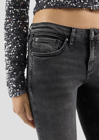 Coupe slim Jean 'Catie' QS en gris