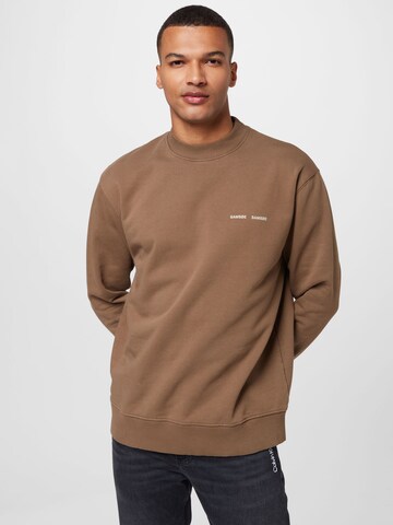 Samsøe Samsøe Sweatshirt 'Norsbro' in Brown: front