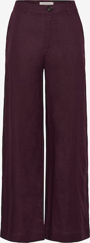 Wide Leg Pantalon 'NinnesPW' Part Two en rouge : devant