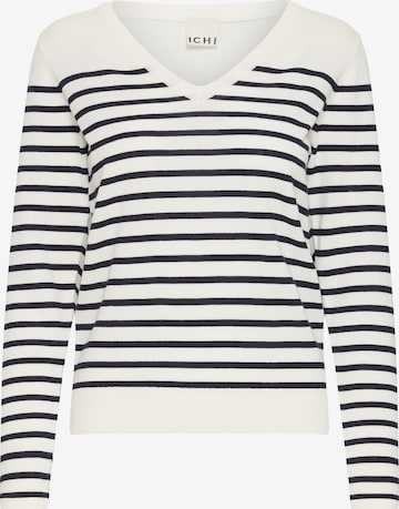ICHI Pullover 'LULS' in Weiß: Vorderseite