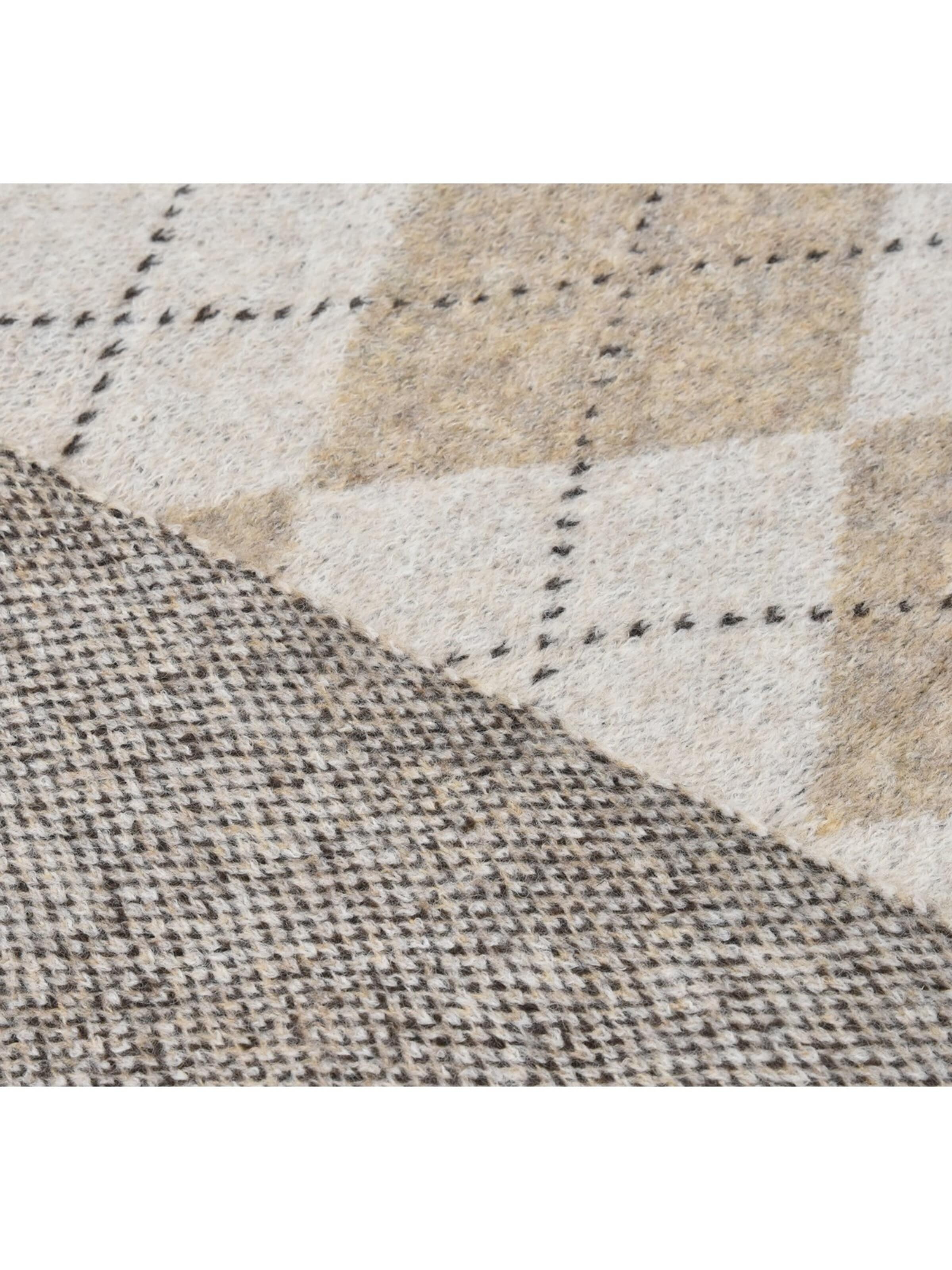 styleBREAKER Tuch 'Strick Dreieckstuch mit Argyle Muster & Wendeseite'‌‌‌‌‌‌ in Beige
