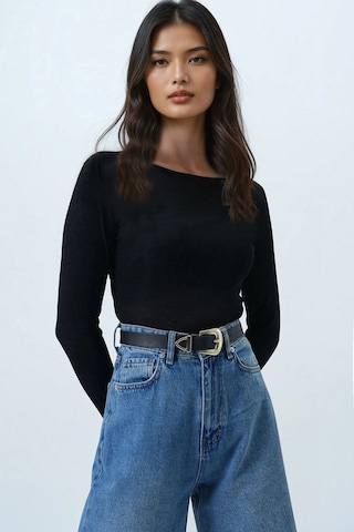 Trend Alaçatı Stili - Camiseta en negro