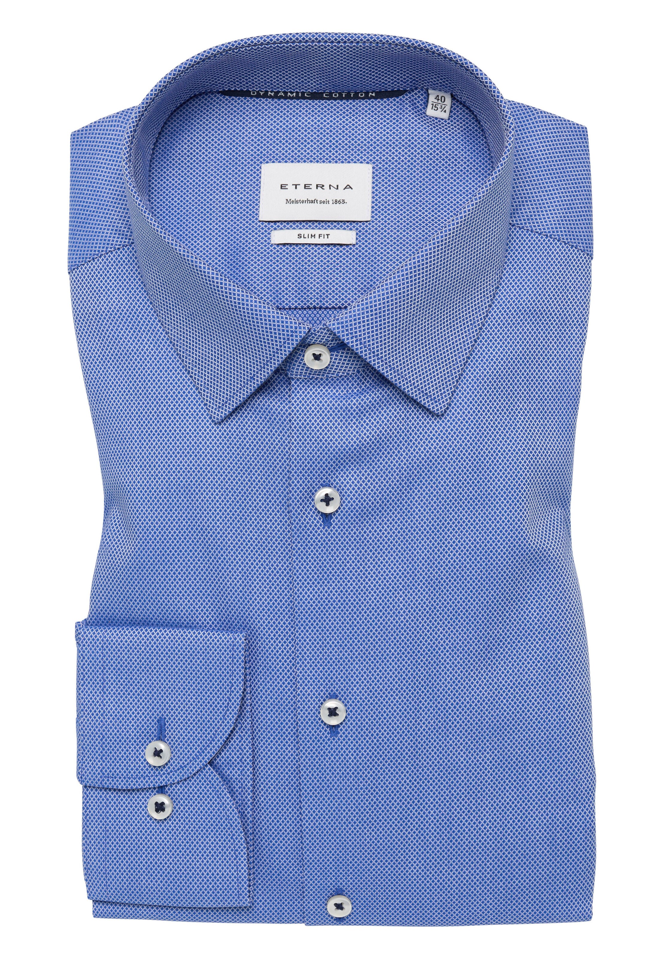 ETERNA Slim fit Business Shirt in Blue