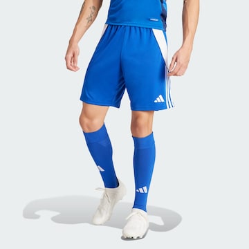 ADIDAS PERFORMANCE Regular Sportbroek 'Tiro 24' in Blauw: voorkant