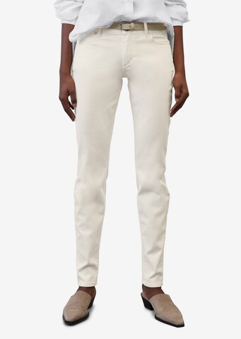 Marc O'Polo Slimfit Jeans 'Alby' in Beige: voorkant