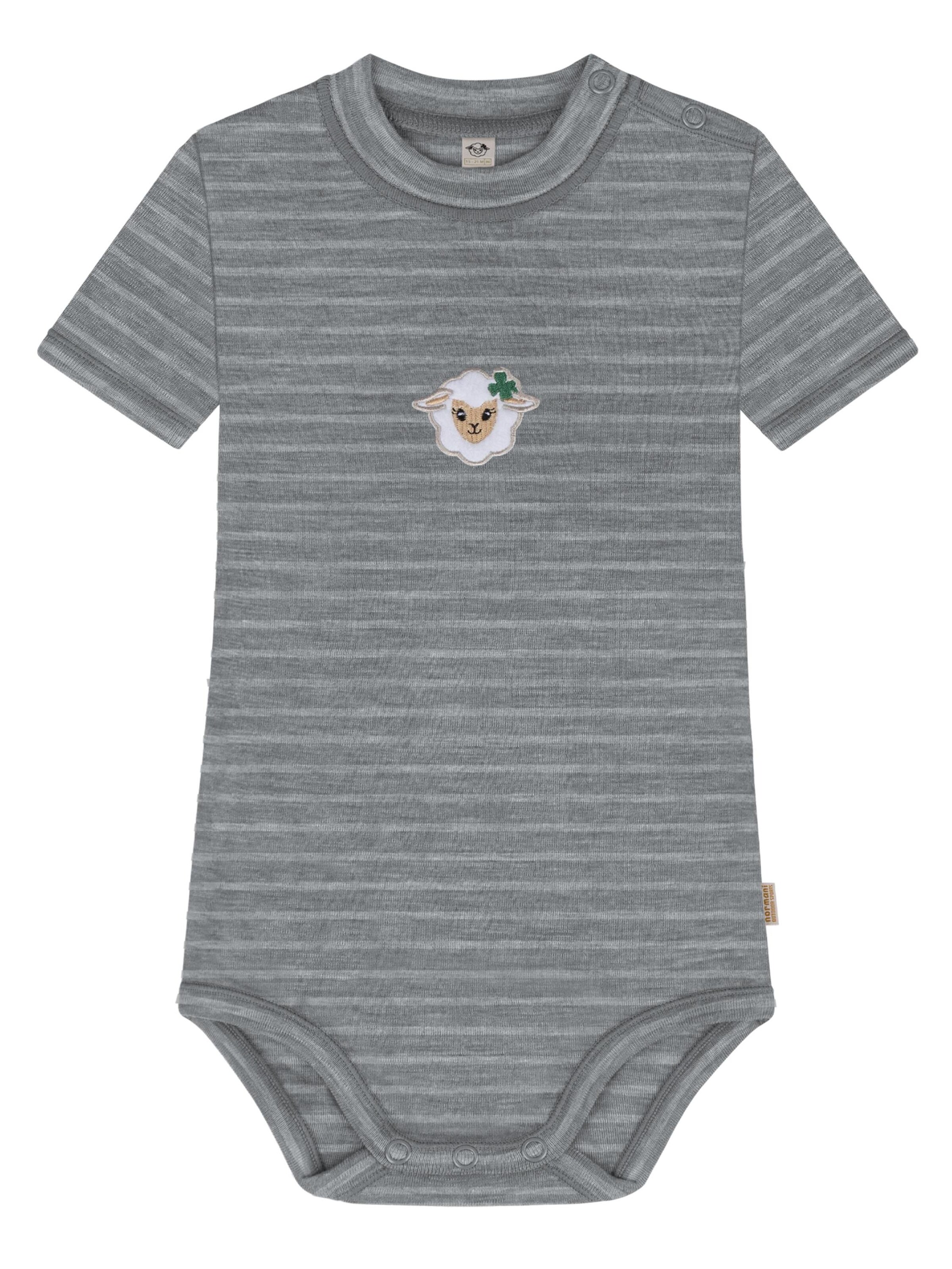 Barboteuse / body 'Tihoi' normani en gris : devant