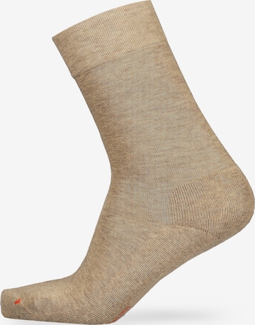 Chaussettes 'Air Plush' Hudson en beige : devant