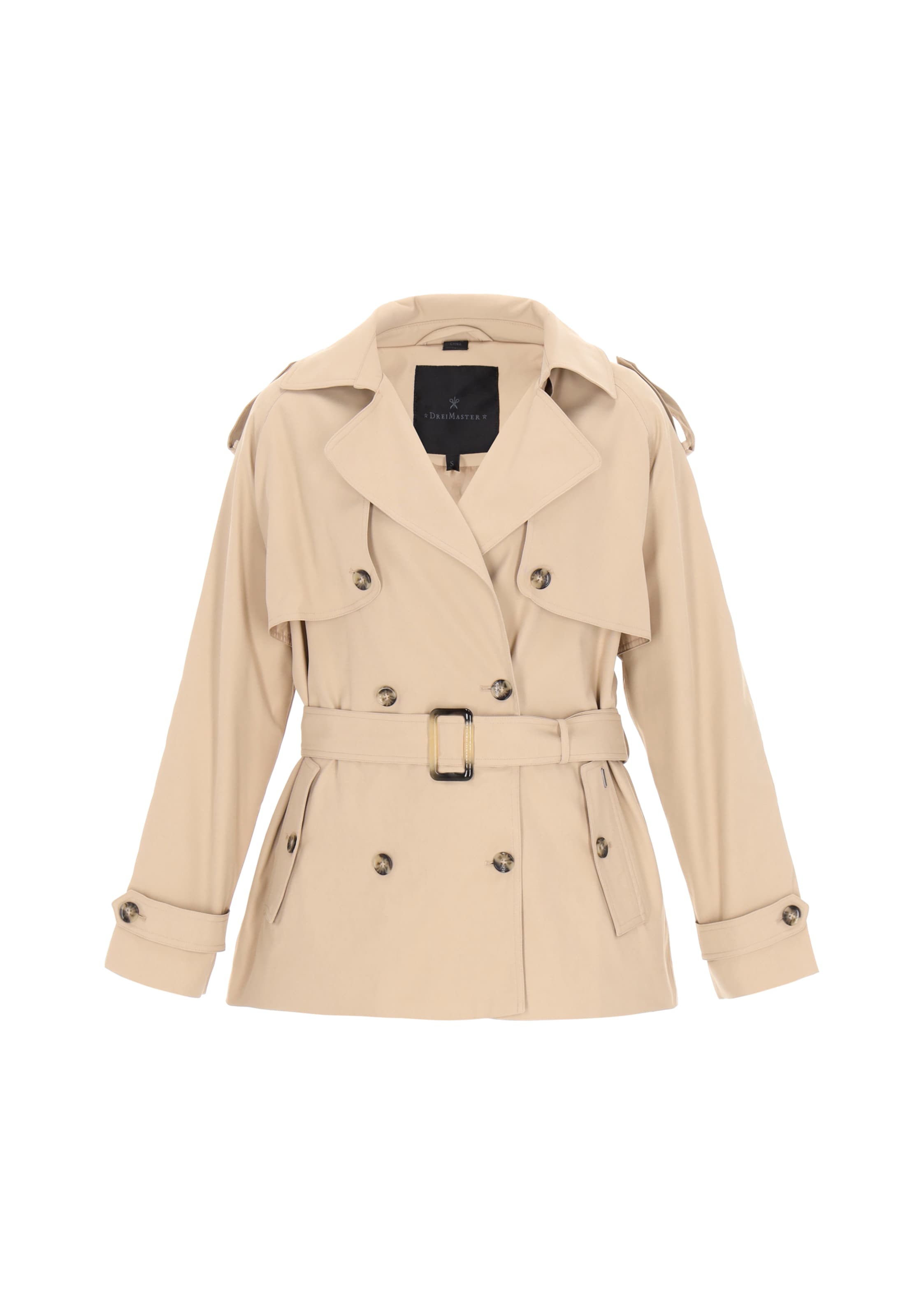 DreiMaster Klassik Between-seasons coat 'Classic' in Sand, Item view