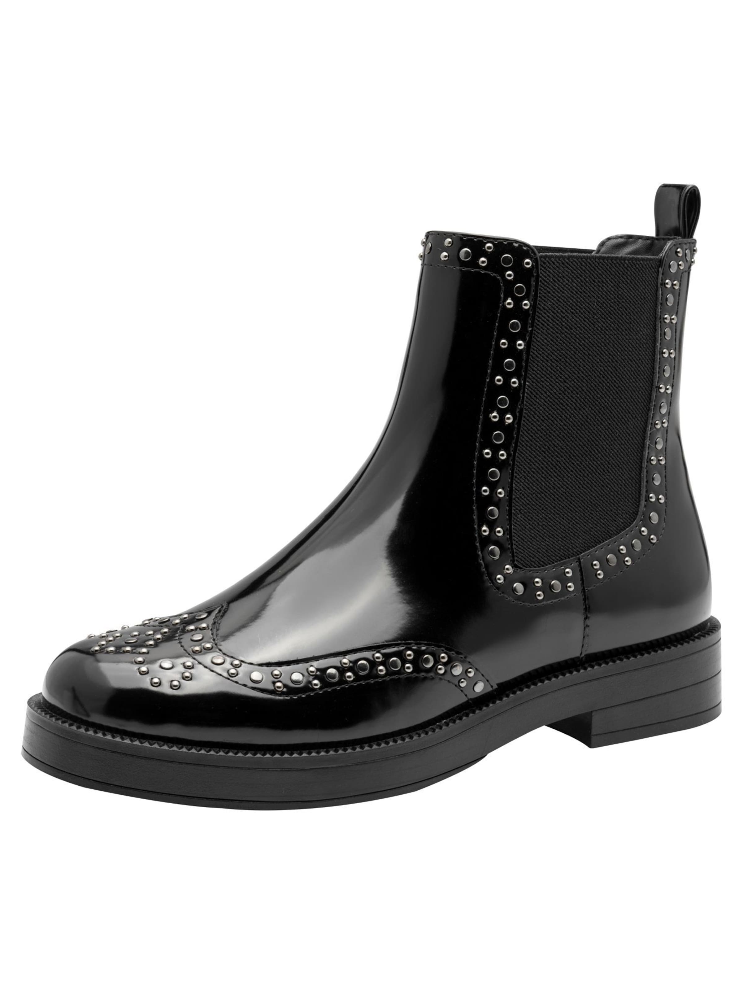 Tamaris Chelsea boots in Zwart: voorkant