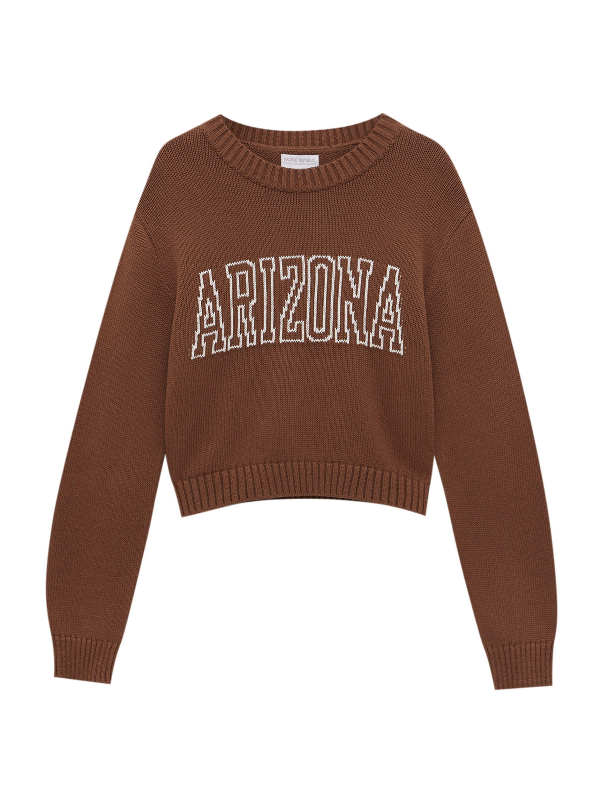 Pull Bear Sweater in Green Mottled Green ABOUT YOU