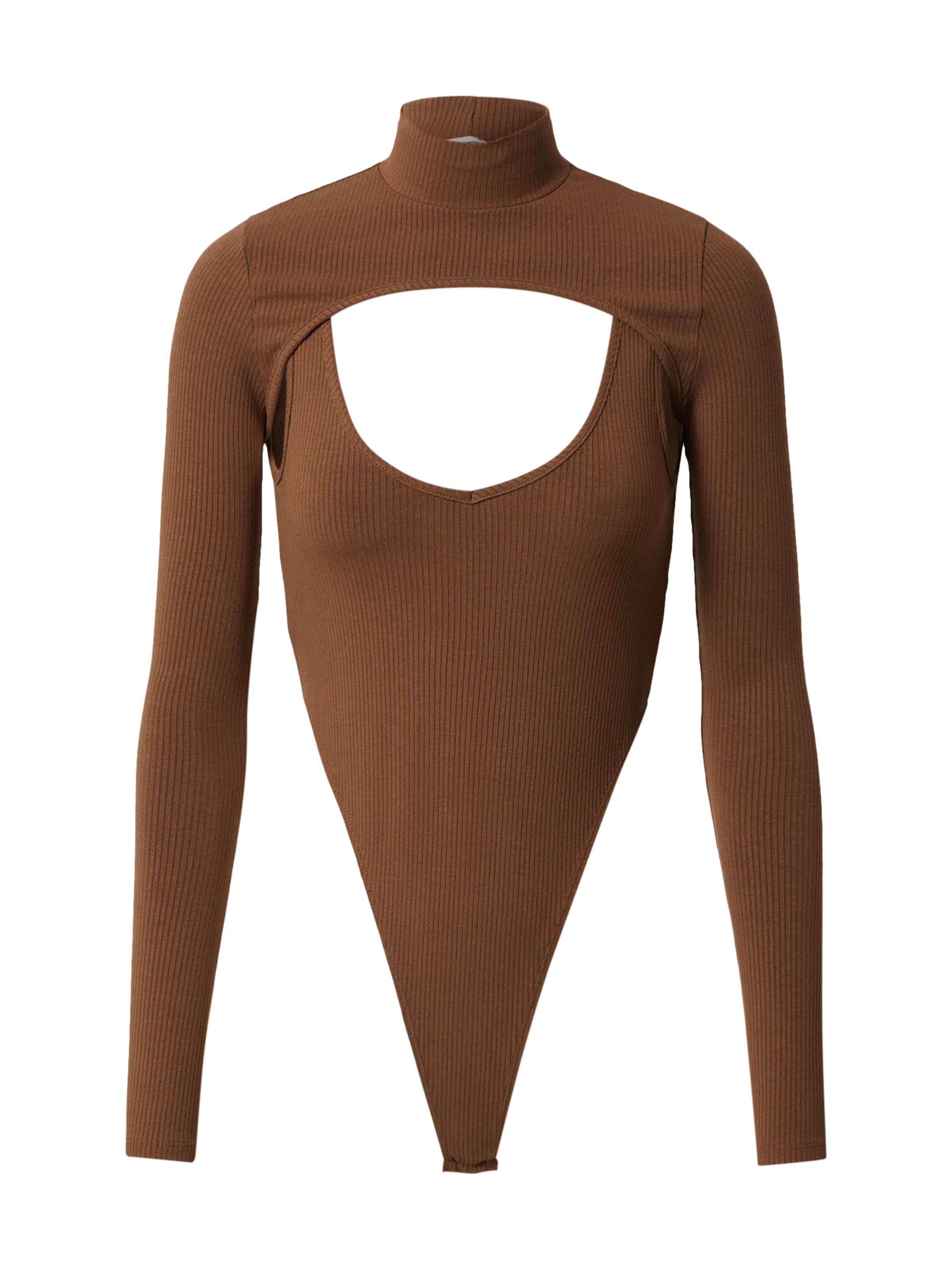 Body a maglietta 'Claire' di ABOUT YOU x Alina Eremia in marrone: frontale