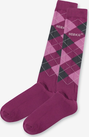 HORKA Socks in Purple: front