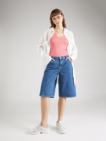 Top in maglia 'INEZ' di ONLY in arancione