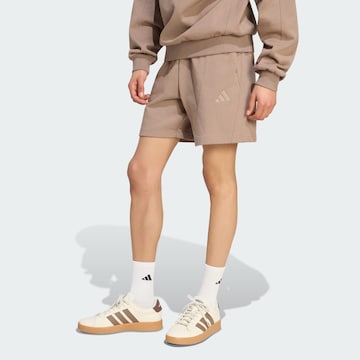 ADIDAS SPORTSWEAR Regular Sportshorts in Braun: Vorderseite
