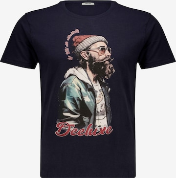 T-Shirt 'HIPSTER' Deeluxe en bleu : devant