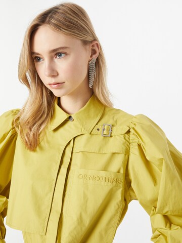 Abito camicia 'BLUR' di Copenhagen Muse in giallo