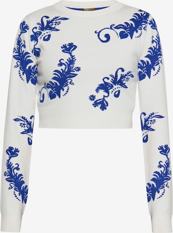 Pull-over ebeeza en blanc : devant
