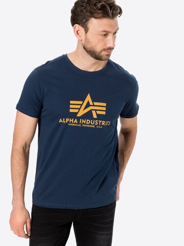 ALPHA INDUSTRIES - Camiseta en azul: frente
