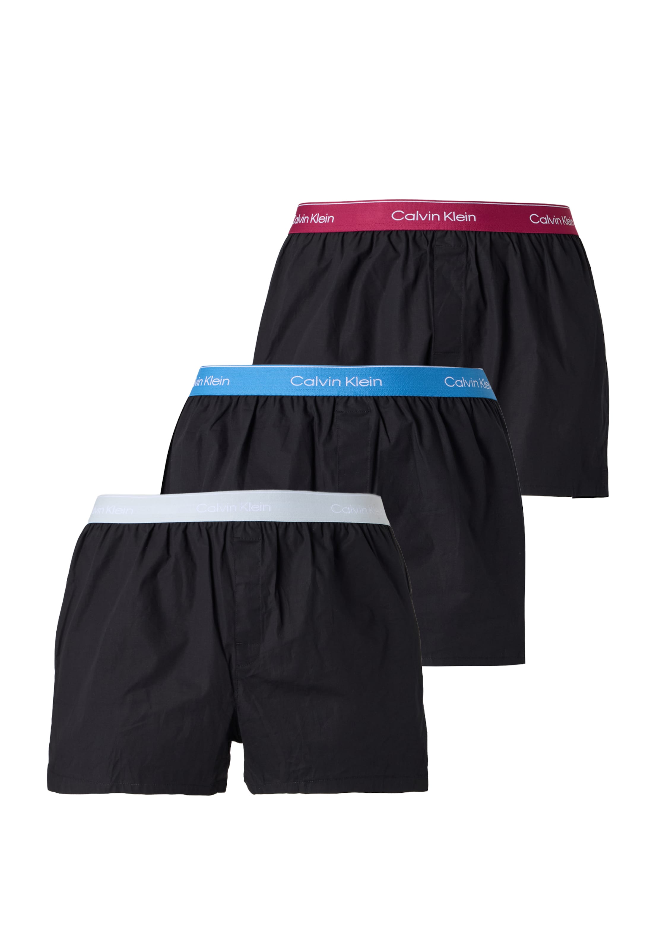 Boxeri de la Calvin Klein Underwear pe negru: față