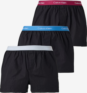 Boxeri de la Calvin Klein Underwear pe negru: față