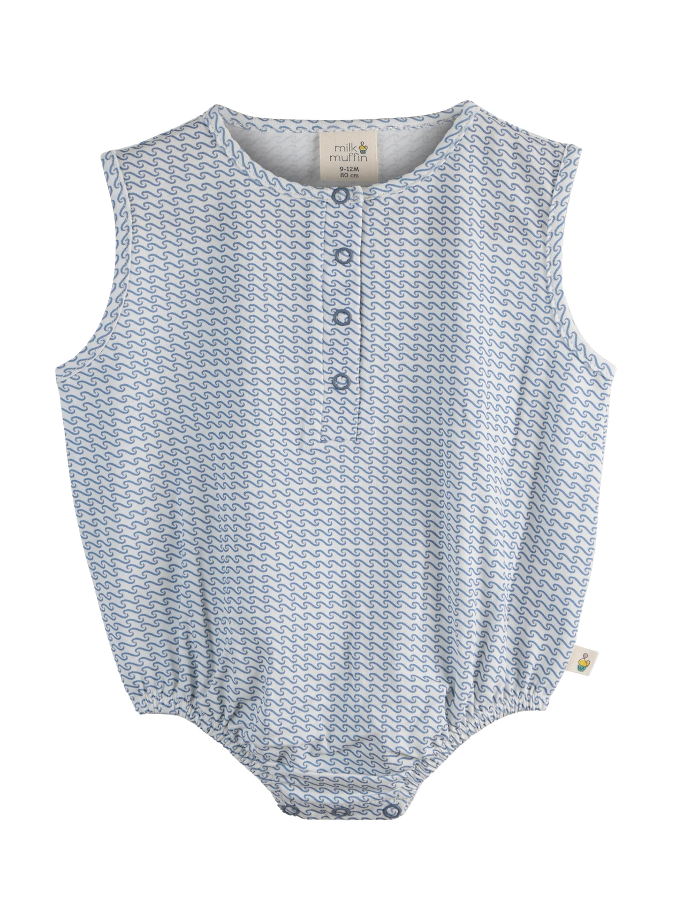 Milk & Muffin Комбинезон в синьо: отпред