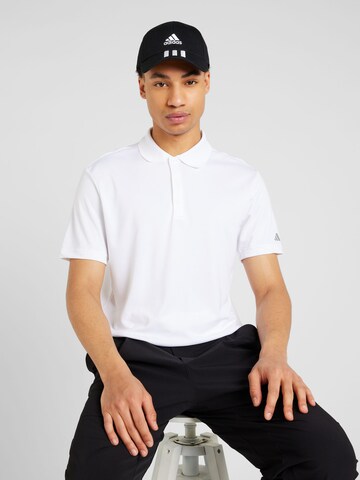 ADIDAS GOLF Performance Shirt in White: front