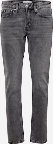 Calvin Klein Jeans - Slimfit Calças de ganga em preto: frente