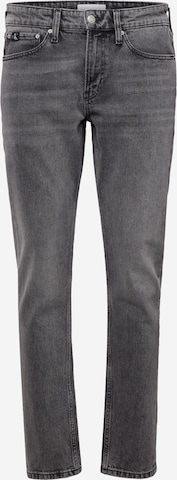 Calvin Klein Jeans Slimfit Jeans in Zwart: voorkant