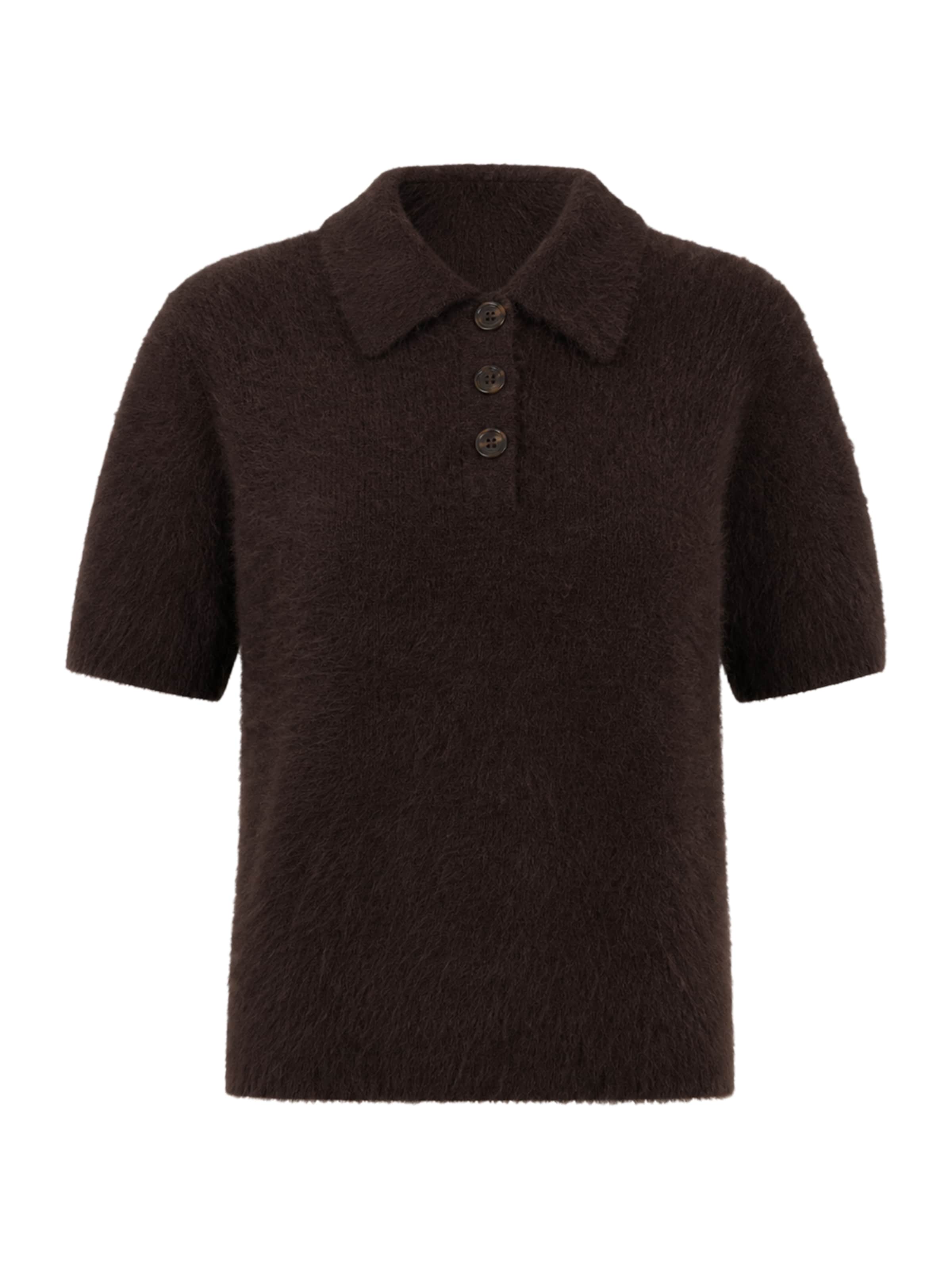 T-shirt BRAVE SOUL en marron : devant