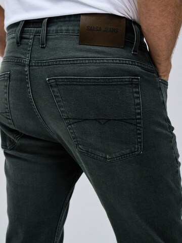 Coupe slim Jean Salsa Jeans en gris