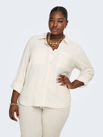 ONLY Carmakoma - Blusa 'CARSIESTA YASMIN' en beige