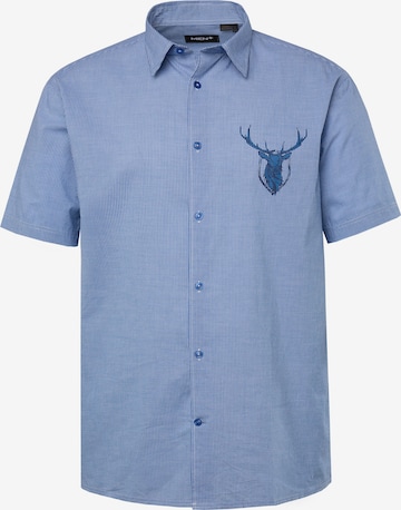 Coupe regular Chemise Men Plus en bleu : devant