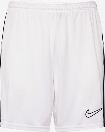 Regular Pantaloni sport 'Academy23' de la NIKE pe alb: față