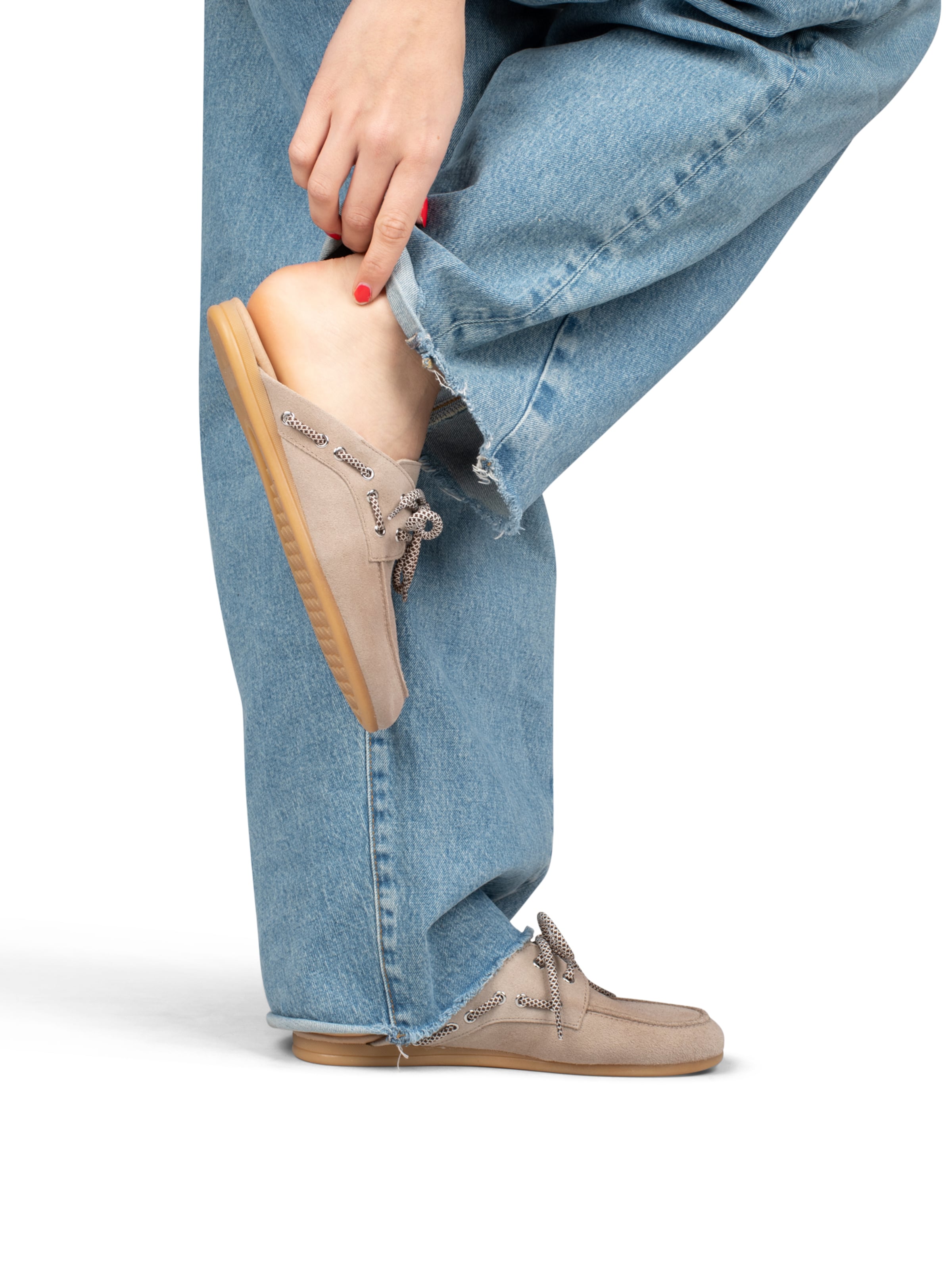 Mule 'Loes' PS Poelman en beige : devant
