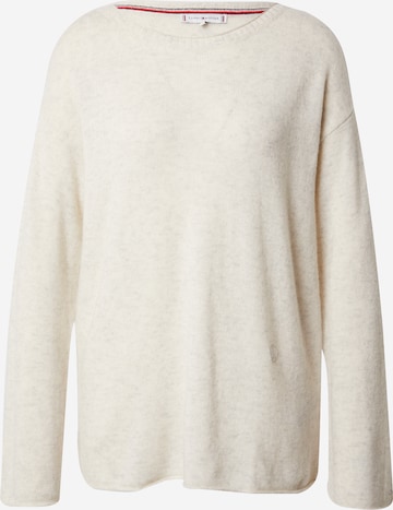 TOMMY HILFIGER Sweter w kolorze biały: przód