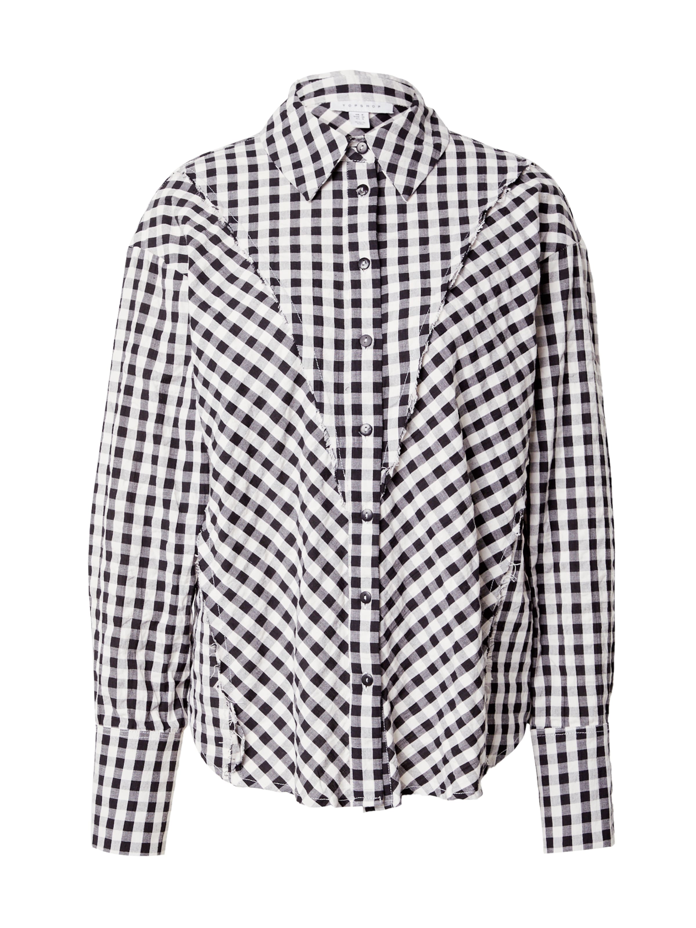 TOPSHOP Blouse in Black: front