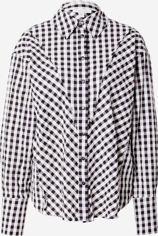 TOPSHOP Blouse in Zwart: voorkant