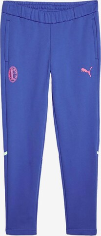 PUMA Regular Workout Pants 'AC Milan' in Blue: front