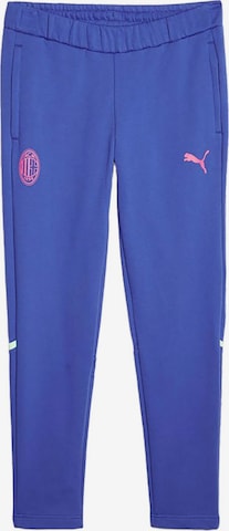 Regular Pantalon de sport 'AC Milan' PUMA en bleu : devant