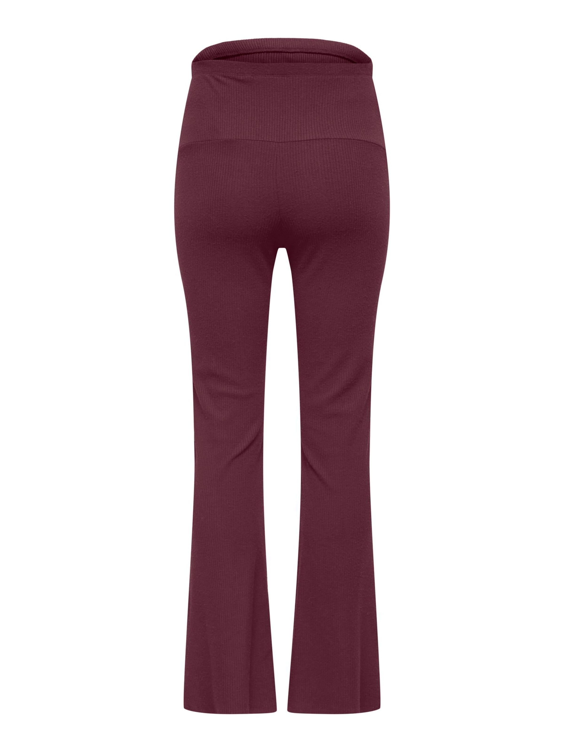 Only Maternity Regular Broek 'OLMHALLE' in Rood